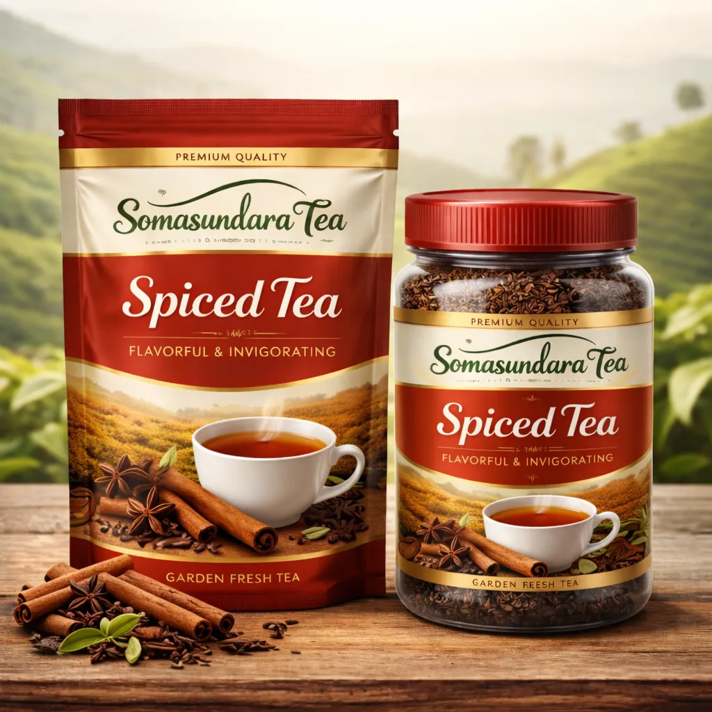 Spiced tea blended with aromatic Indian spices